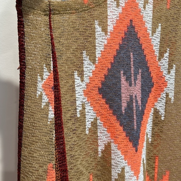 Giddy up glamour south western bohemian Aztec duster vest women’s size 1x - Picture 8 of 10
